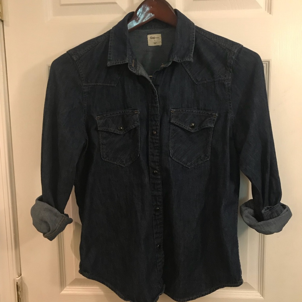 GAP denim chambray button up - Western vibe